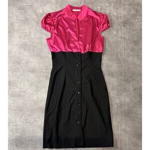 Y2k Colorblock Bloom Bodycon Dress